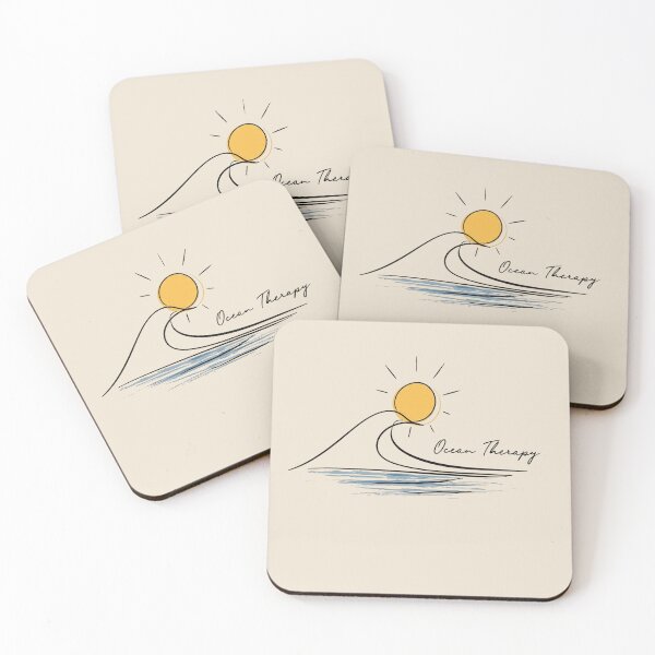 Artikelvorschau, Ocean Therapy Wave Sun Art Gift For Beach Lovers entworfen und verkauft von PixelQ.