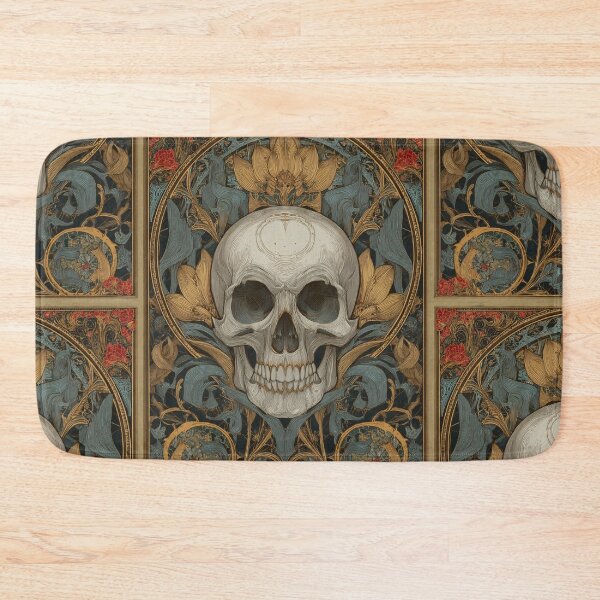 Item preview, Art nouveau skull designed and sold by MendaciousMina.