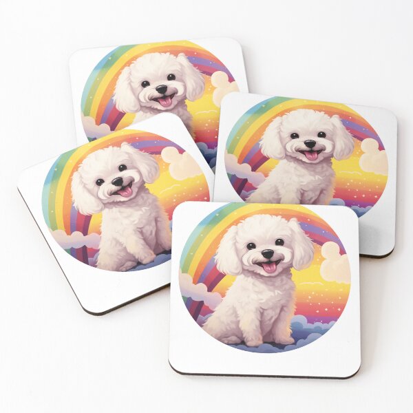 Item preview, Funny Bichon Frise Colorful Rainbow Cute Mom Dad Kids designed and sold by rafaeltto.