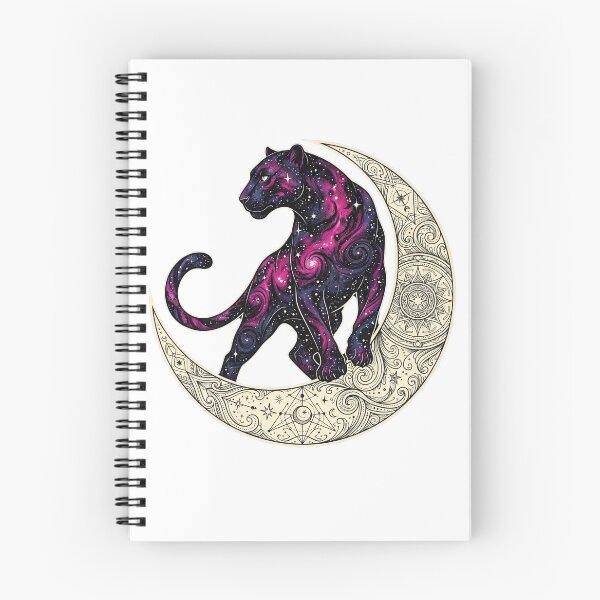 Item preview, Celestial Galaxy Panther Mystical Crescent Moon Art designed and sold by Ortsas.