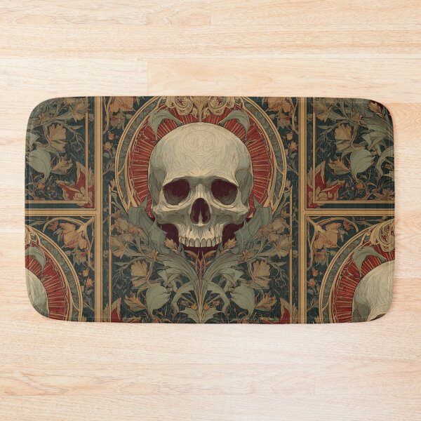 Item preview, Art nouveau skull designed and sold by MendaciousMina.