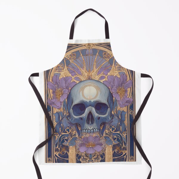Item preview, Art nouveau skull designed and sold by MendaciousMina.