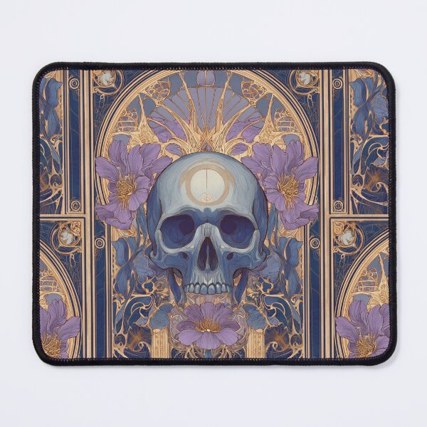 Item preview, Art nouveau skull designed and sold by MendaciousMina.