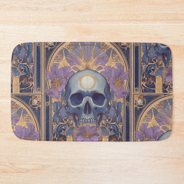 Item preview, Art nouveau skull designed and sold by MendaciousMina.