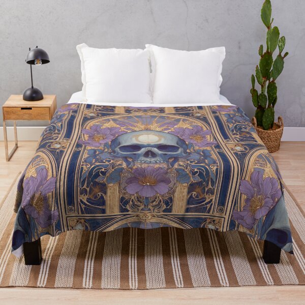 Item preview, Art nouveau skull designed and sold by MendaciousMina.