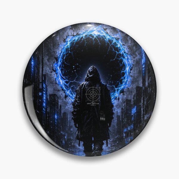 Item preview, Void Walker – Cyberpunk Streetwear Graphic Tee designed and sold by UrbanSwagFlow.