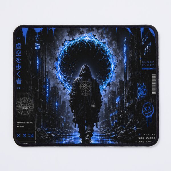 Item preview, Void Walker – Cyberpunk Streetwear Graphic Tee designed and sold by UrbanSwagFlow.