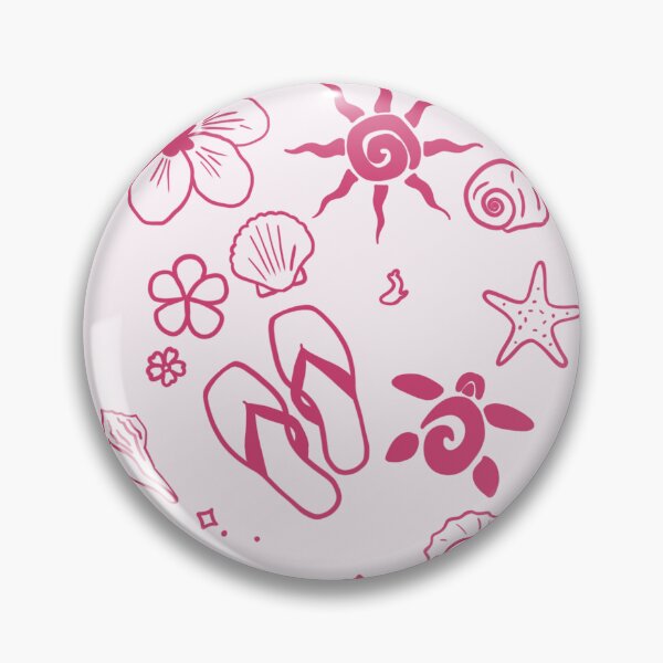 Item preview, Minimalist Summer Time Vibes - Bright Pink designed and sold by MushroomTeddy.