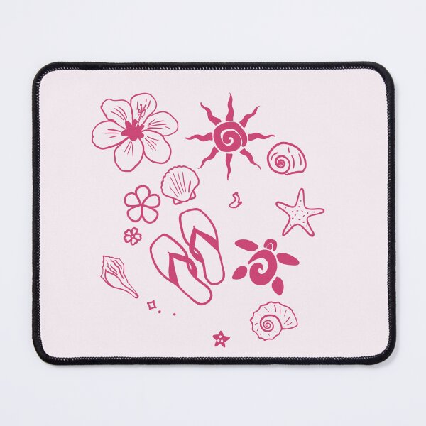 Item preview, Minimalist Summer Time Vibes - Bright Pink designed and sold by MushroomTeddy.