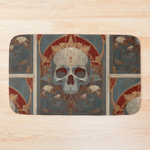 Item preview, Art nouveau skull designed and sold by MendaciousMina.