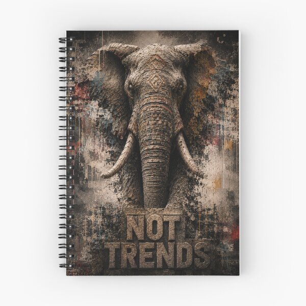 Item preview, Not Trends Elephant Industrial Stoic Founder Canvas Print designed and sold by SavannaStrikes.