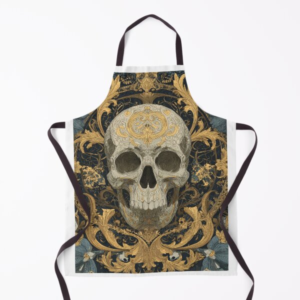 Item preview, Art nouveau skull designed and sold by MendaciousMina.