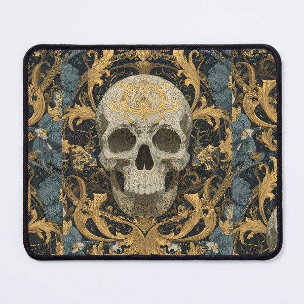 Item preview, Art nouveau skull designed and sold by MendaciousMina.