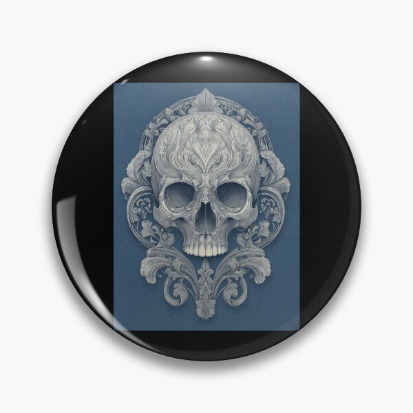 Item preview, Art nouveau skull designed and sold by MendaciousMina.