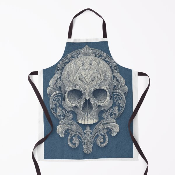 Item preview, Art nouveau skull designed and sold by MendaciousMina.