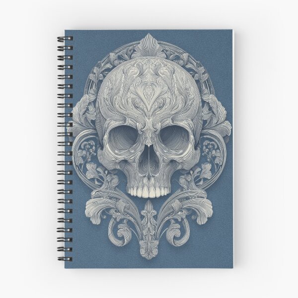 Item preview, Art nouveau skull designed and sold by MendaciousMina.