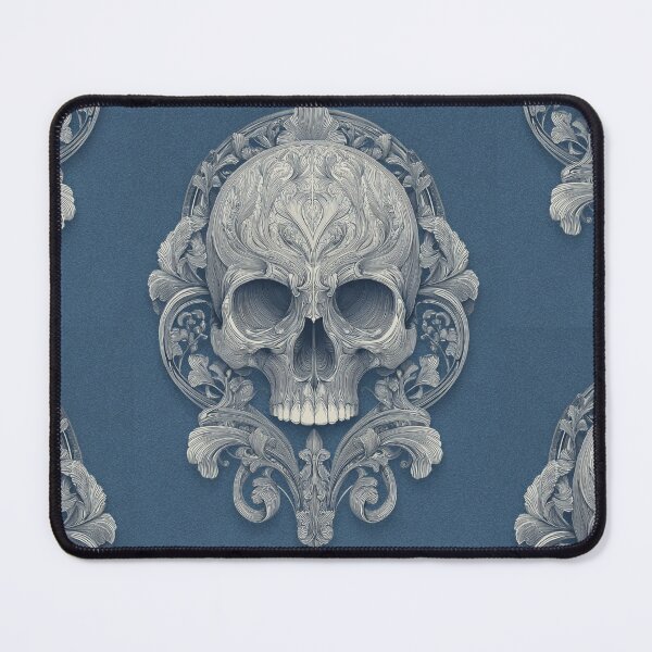 Item preview, Art nouveau skull designed and sold by MendaciousMina.