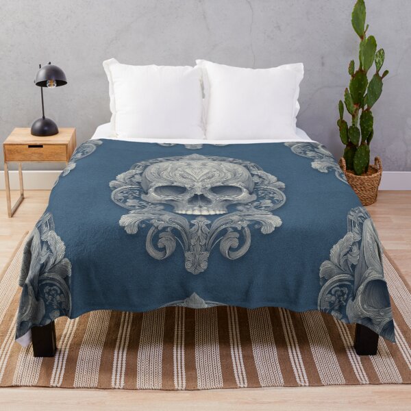 Item preview, Art nouveau skull designed and sold by MendaciousMina.