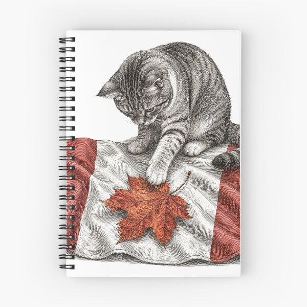 Item preview, Tabby Cat on Canada Flag with Maple Leaf designed and sold by Aguri-tei.