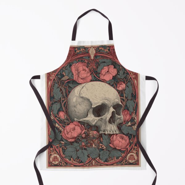 Item preview, Art nouveau skull designed and sold by MendaciousMina.