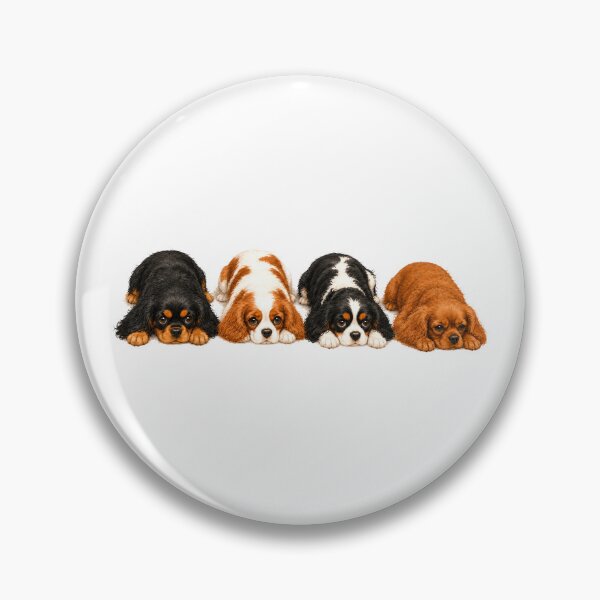 Item preview, Cavalier King Charles Spaniel Puppies Refusing Walk Time Funny Dog Moment designed and sold by SakuraWaStyle.