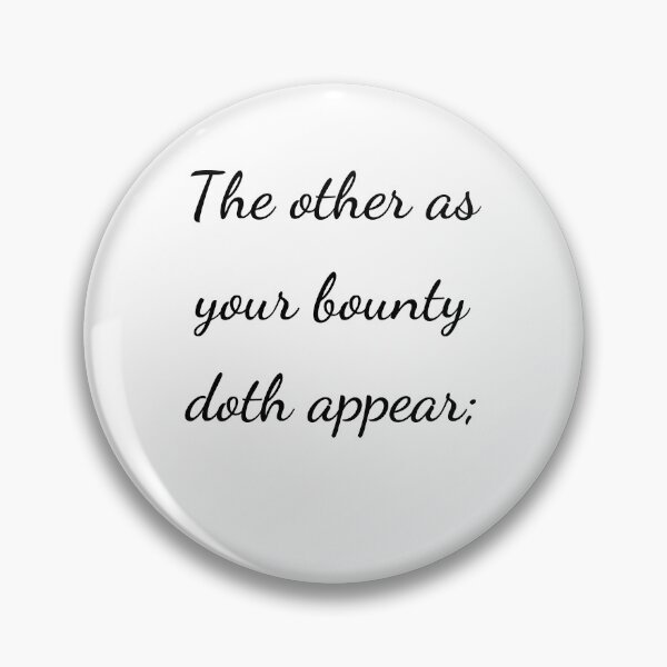 Item preview, “The other as your bounty doth appear;” - handwriting black designed and sold by ariksworld.
