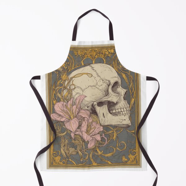 Item preview, Art nouveau skull designed and sold by MendaciousMina.