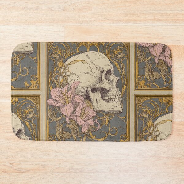 Item preview, Art nouveau skull designed and sold by MendaciousMina.
