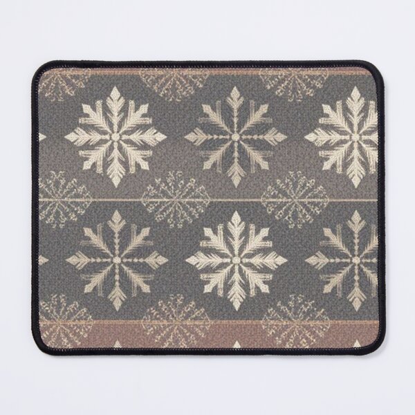 Item preview, Cozy Nordic Christmas Snowflake Pattern Muted Beige Winter Sweater Ornament designed and sold by LYAN-STORE.