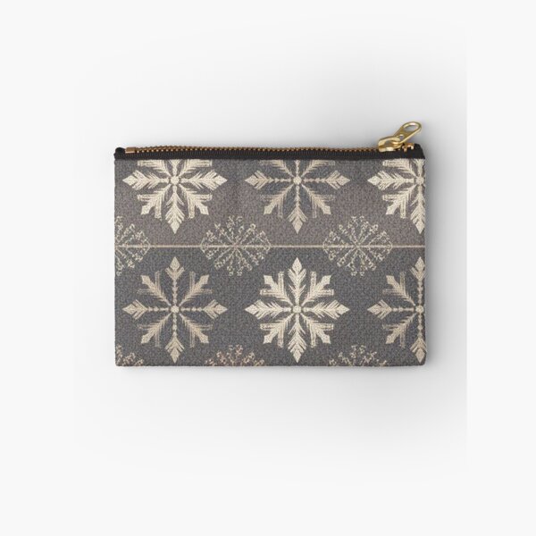 Item preview, Cozy Nordic Christmas Snowflake Pattern Muted Beige Winter Sweater Ornament designed and sold by LYAN-STORE.