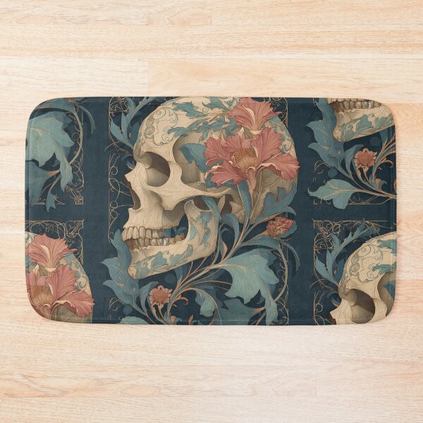 Item preview, Art nouveau skull designed and sold by MendaciousMina.