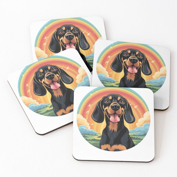 Item preview, Funny Black and Tan Coonhound Colorful Rainbow Cute Mom Dad Kids designed and sold by rafaeltto.