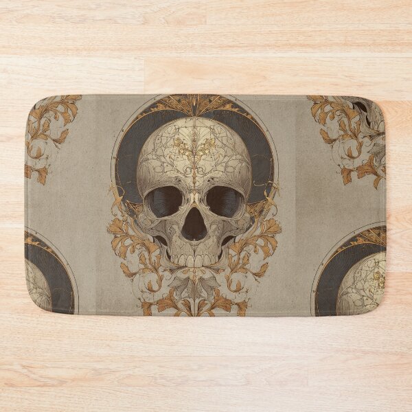Item preview, Art nouveau skull designed and sold by MendaciousMina.