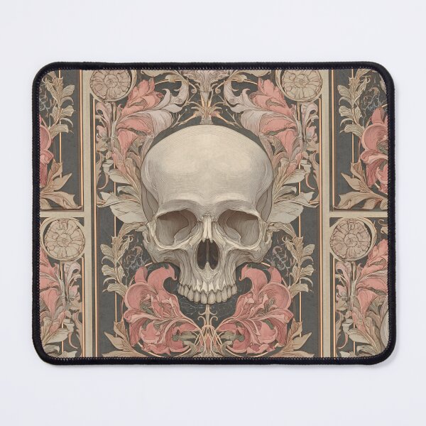 Item preview, Art nouveau skull designed and sold by MendaciousMina.
