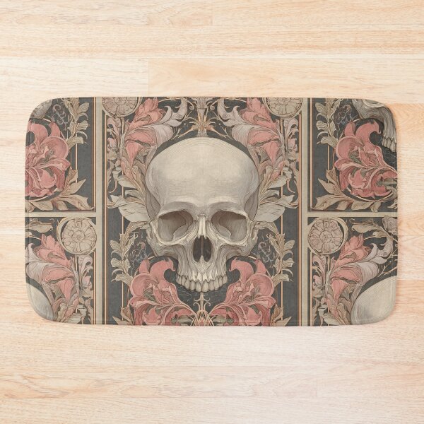 Item preview, Art nouveau skull designed and sold by MendaciousMina.