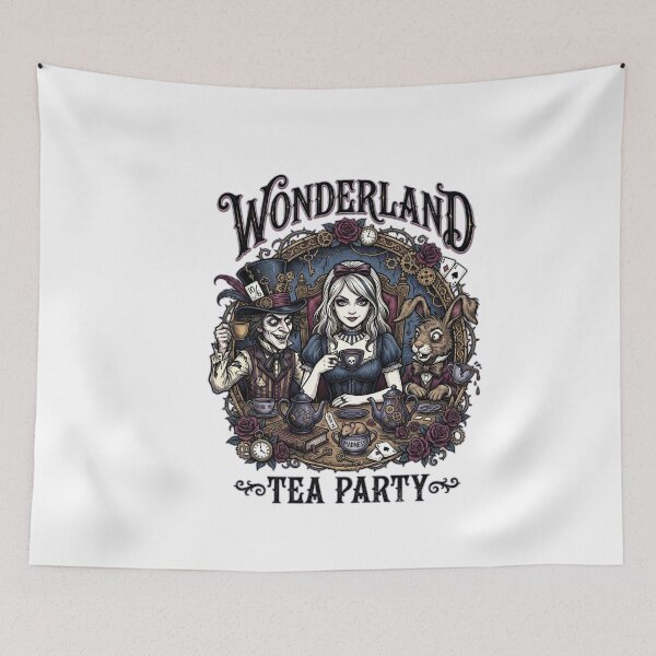 Item preview, Gothic Steampunk Alice Mad Hatter Wonderland Tea Party designed and sold by LiluGross.