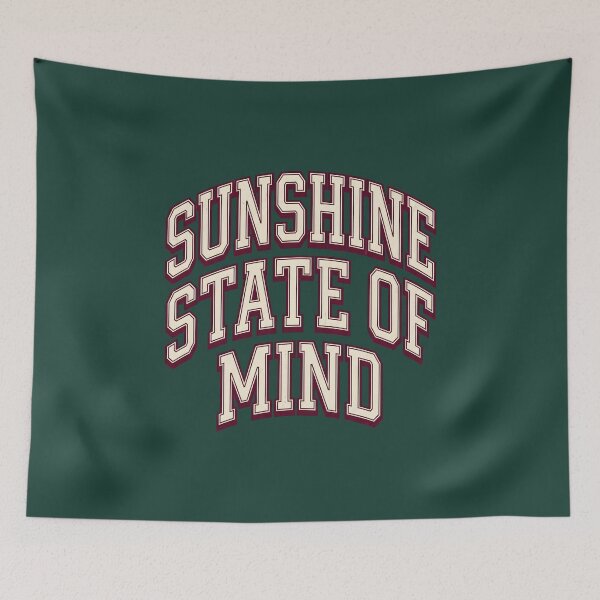 Item preview, Sunshine State of Mind Vintage Varsity Retro Typography. designed and sold by MyHappyArtShop.