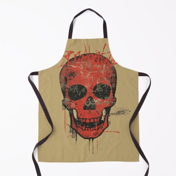 Item preview, Red Grunge Punk Skull Street Art Graphic Design designed and sold by ERODED SELF.