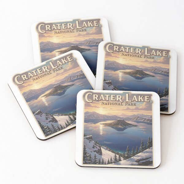 Artikelvorschau, Crater Lake Nationalpark Wizard Island Oregon Sammlerstücke entworfen und verkauft von The Souvenir Dept..