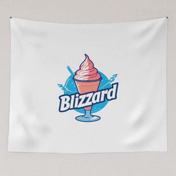 Item preview, Retro Frozen Blizzard Dessert Logo – Ice Cream designed and sold by Dax Studio.