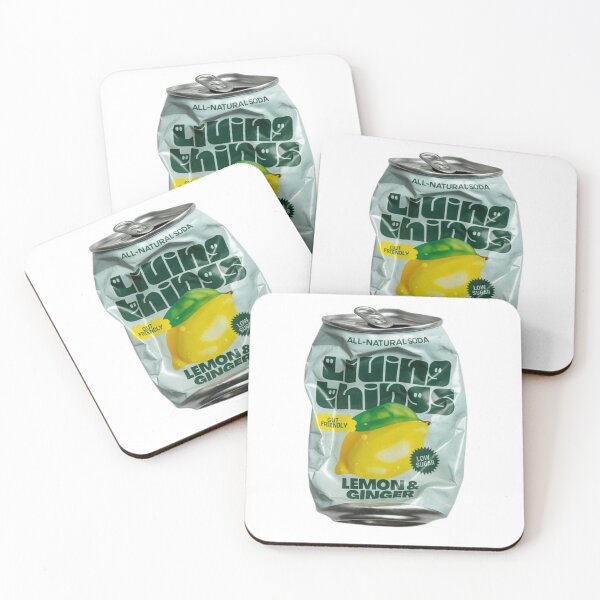 Item preview, Crushed Lemon Ginger Soda Can – Citrus Herbal Grunge Sticker designed and sold by Mustangana.