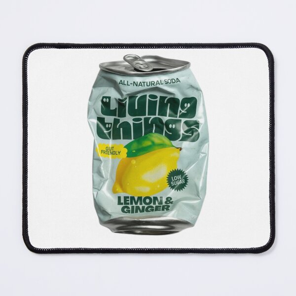 Item preview, Crushed Lemon Ginger Soda Can – Citrus Herbal Grunge Sticker designed and sold by Mustangana.