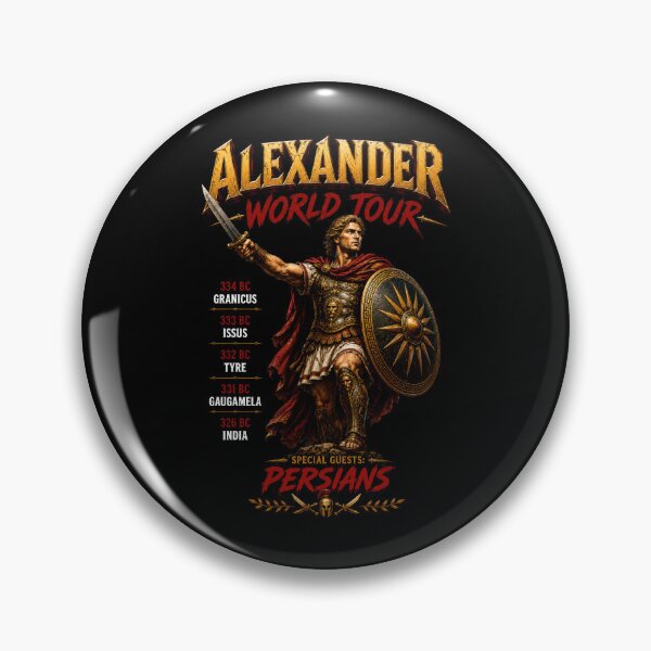 Item preview, Alexander World Tour Conqueror Parody Art designed and sold by Retr0Tshirts.