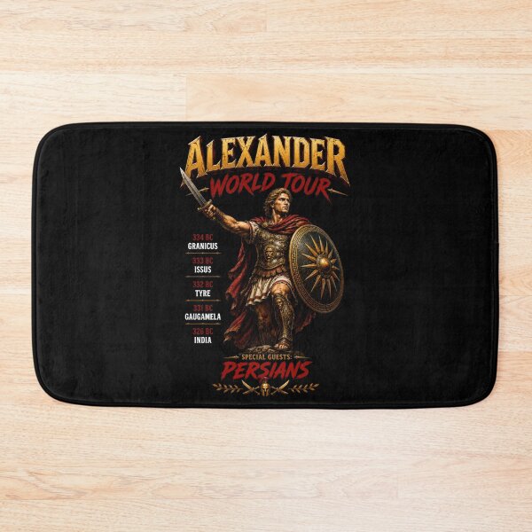 Item preview, Alexander World Tour Conqueror Parody Art designed and sold by Retr0Tshirts.