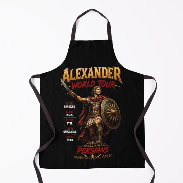 Item preview, Alexander World Tour Conqueror Parody Art designed and sold by Retr0Tshirts.