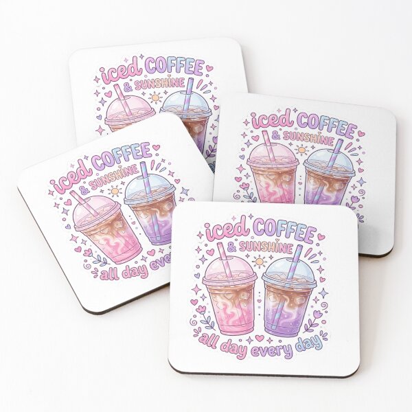 Artikelvorschau, Iced coffee & sunshine- Summer design entworfen und verkauft von RahRahsCreation.