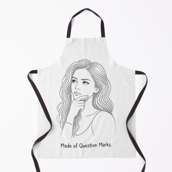 Item preview, Made of Question Marks – Clever Typography Portrait Design designed and sold by DesignsCreative.
