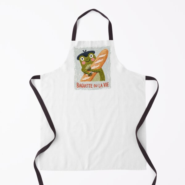 Item preview, Baguette ou la Vie – Funny French Frog with Baguette | Cute French Humor Illustration designed and sold by Ramona-Gliga.