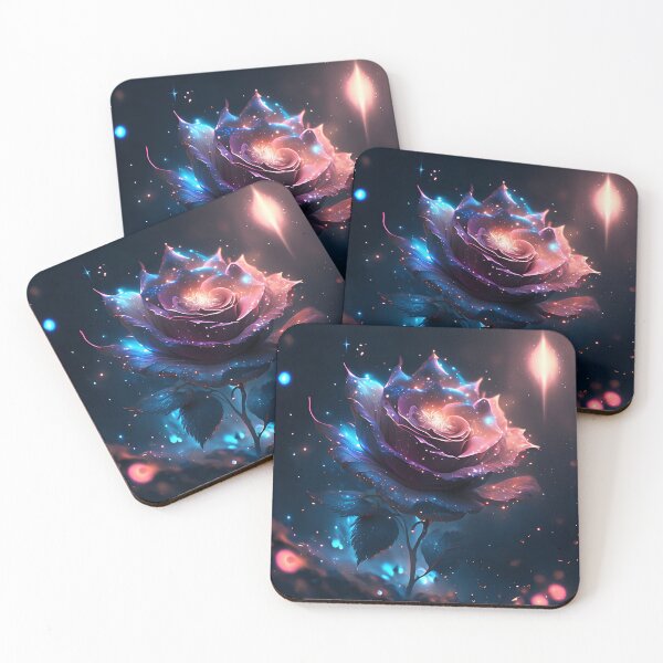 Item preview, Glowing Rose Flower Fantasy Art designed and sold by stylishdzign.