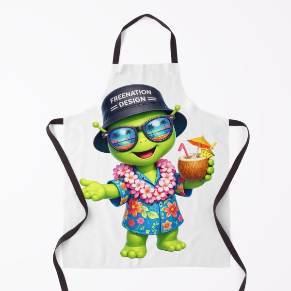 Item preview, Tropical Alien Summer Vibes Funny Hawaiian Beach designed and sold by FREENATION2026.